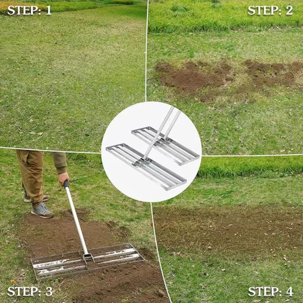 Lawn Leveling Rake for Soil Fertilizer Garden Farm Ground Smoothing ...
