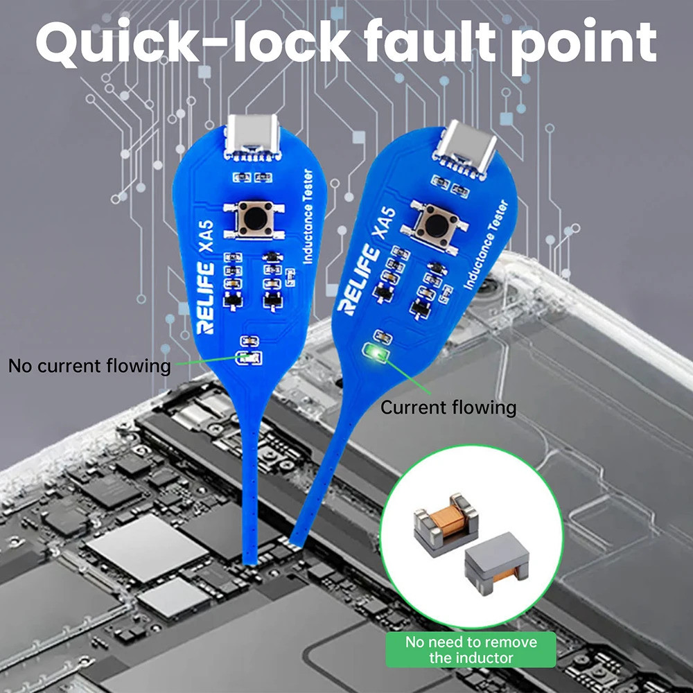 XA5 Motherboard Coil Tester Inductor Detector Tool for PC Repair ...