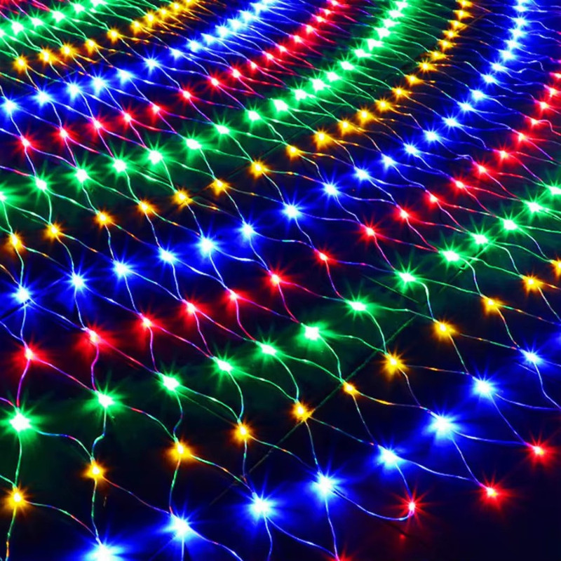 LED Fishing Net Lamp Fairy Light String Outdoor Indoor Waterproof Light ...