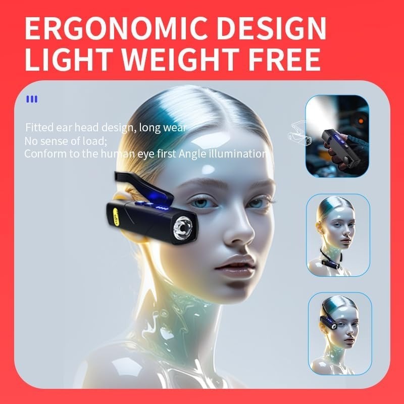 5 Mod Lampu Tandukan Telinga LED Rechargeable Untuk Eyelash Extension ...