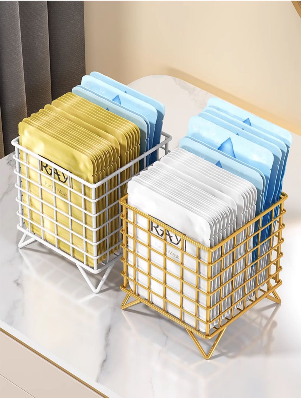 Mask Storage Rack Desktop Dressing Table Lipstick Storage Rack Dressing ...