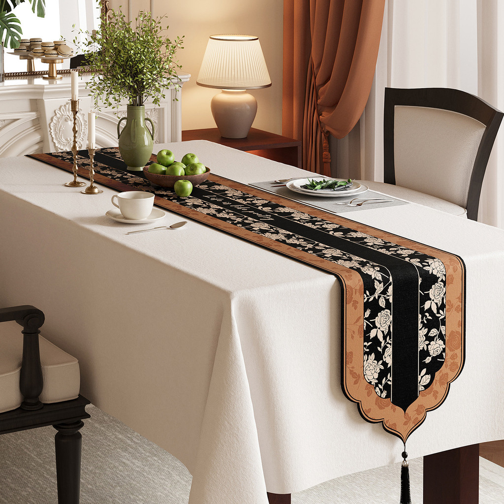 Medieval Style Special-Shaped Table Runner Light Luxury Tablecloth Long ...