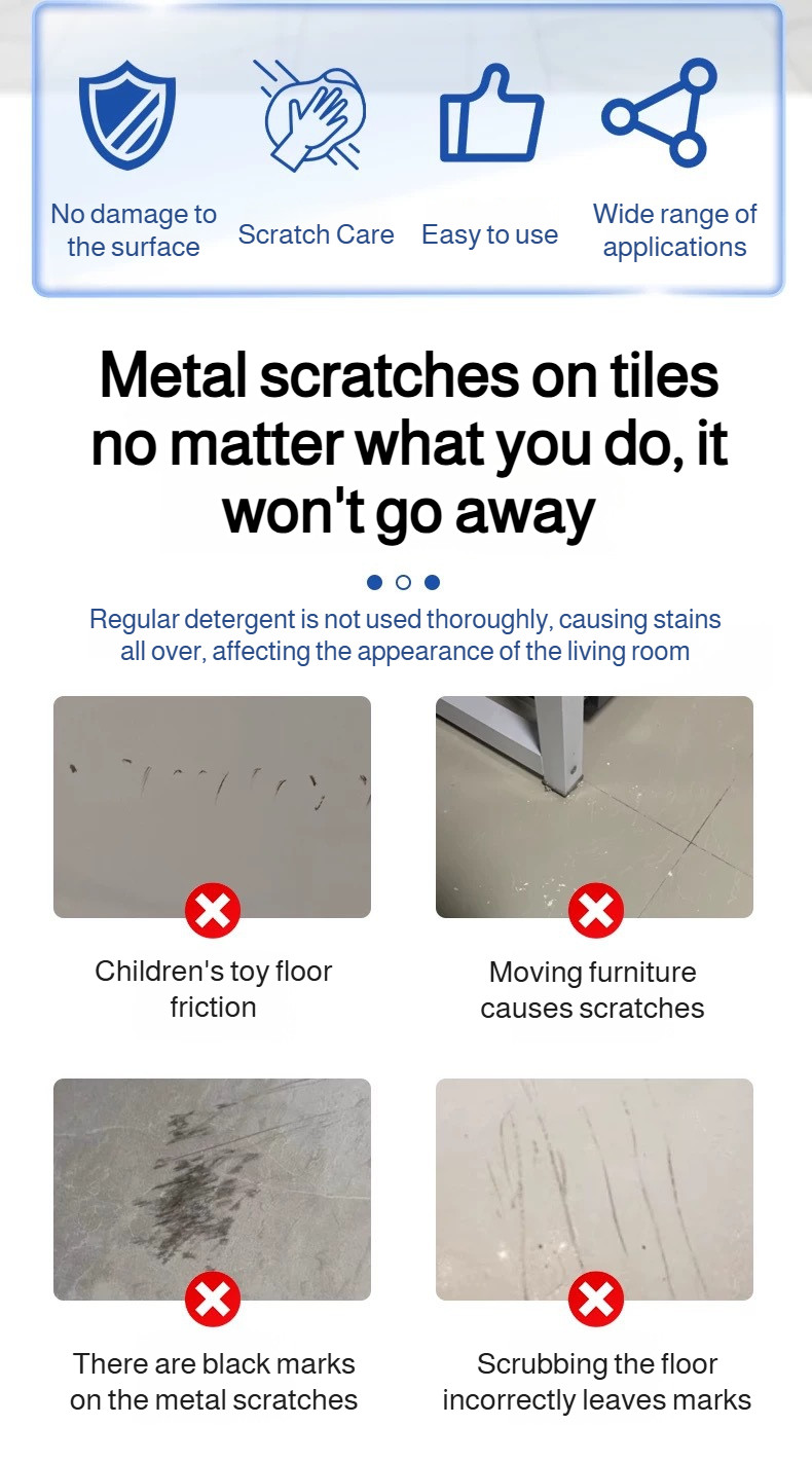 Tile Metal Scratch Cleaner/Ceramic Floor Surface Scratch Remover for ...