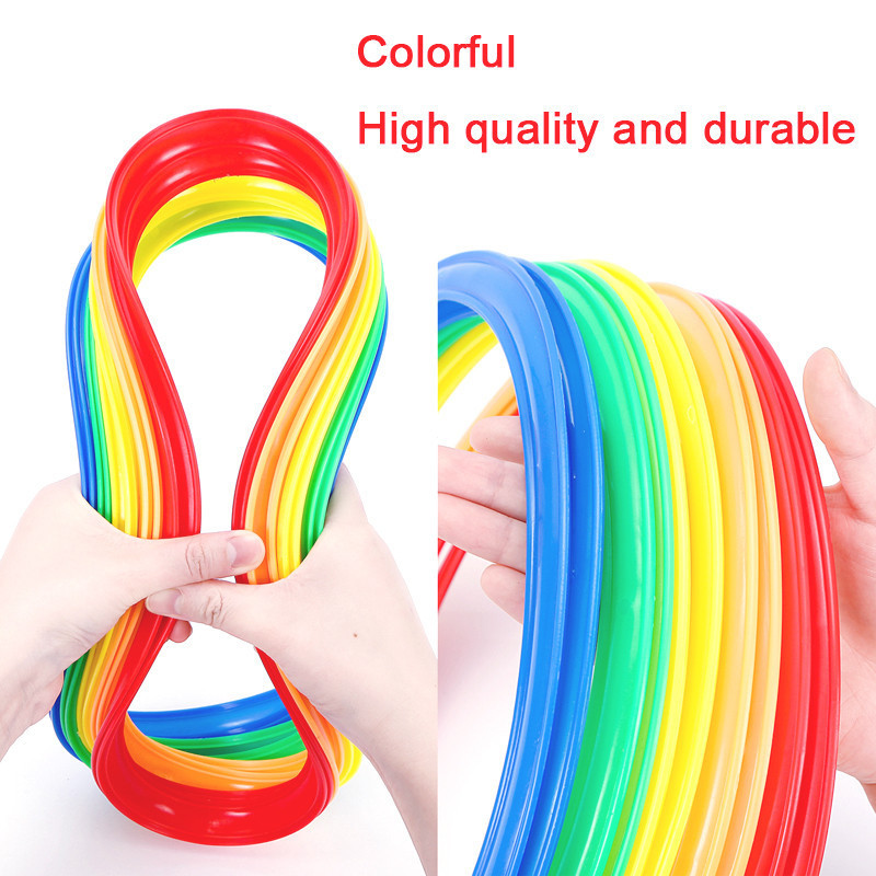 Bubu 10Pcs Kids Outdoor Toy Hopscotch Jumping Ring Circle Children ...