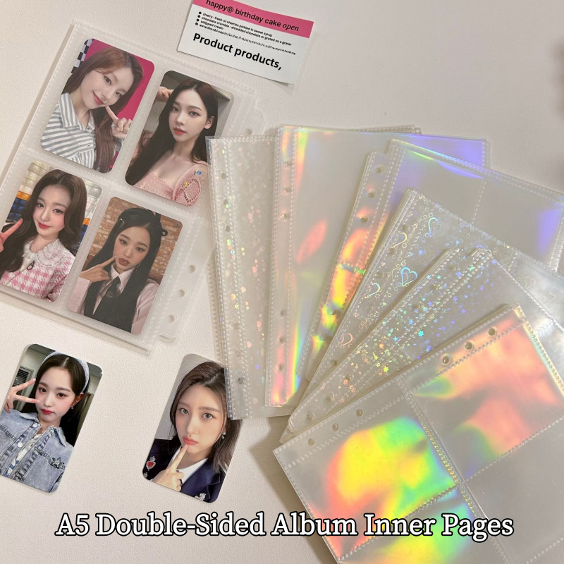 [24-Hour Shipping] Photo Storage Bag A5 Binder Sleeves 1/2/4P Photo ...