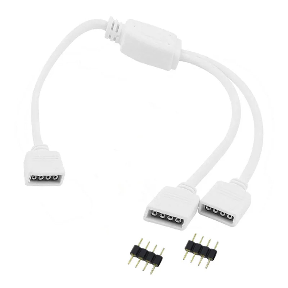 4PIN RGB Splitter Cable Connector Lighting Connector Wire 1 To 2 3 4 ...
