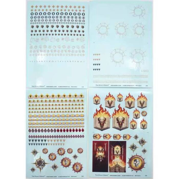 [warhammer] 30K Wiseman Water Sticker A6 * 4 Total One Piece A4 Size ...
