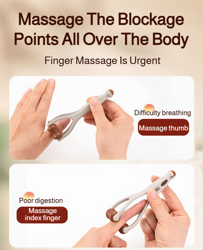 💥Big Sale🔥【Finger Massage】 New Solid Wood Multifunctional Finger ...