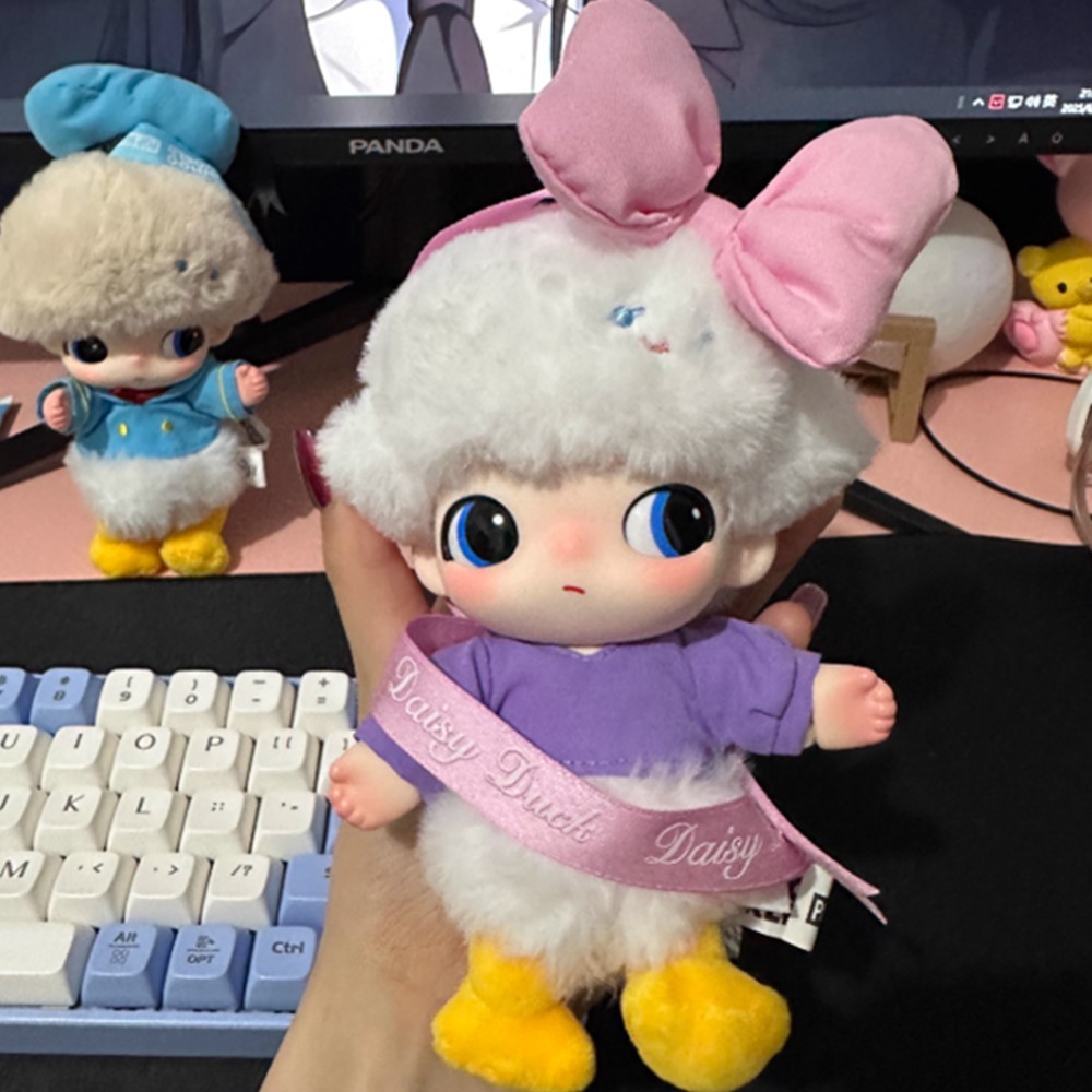 DIMOO WORLD Vinyl Plush Keychain DIMOO TV Show Minnie Donald Duck Plush ...