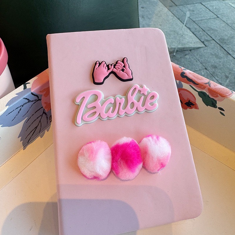 Cute Cartoon Plush Ball Letter Notepad Student Handbook Cute Notebook ...