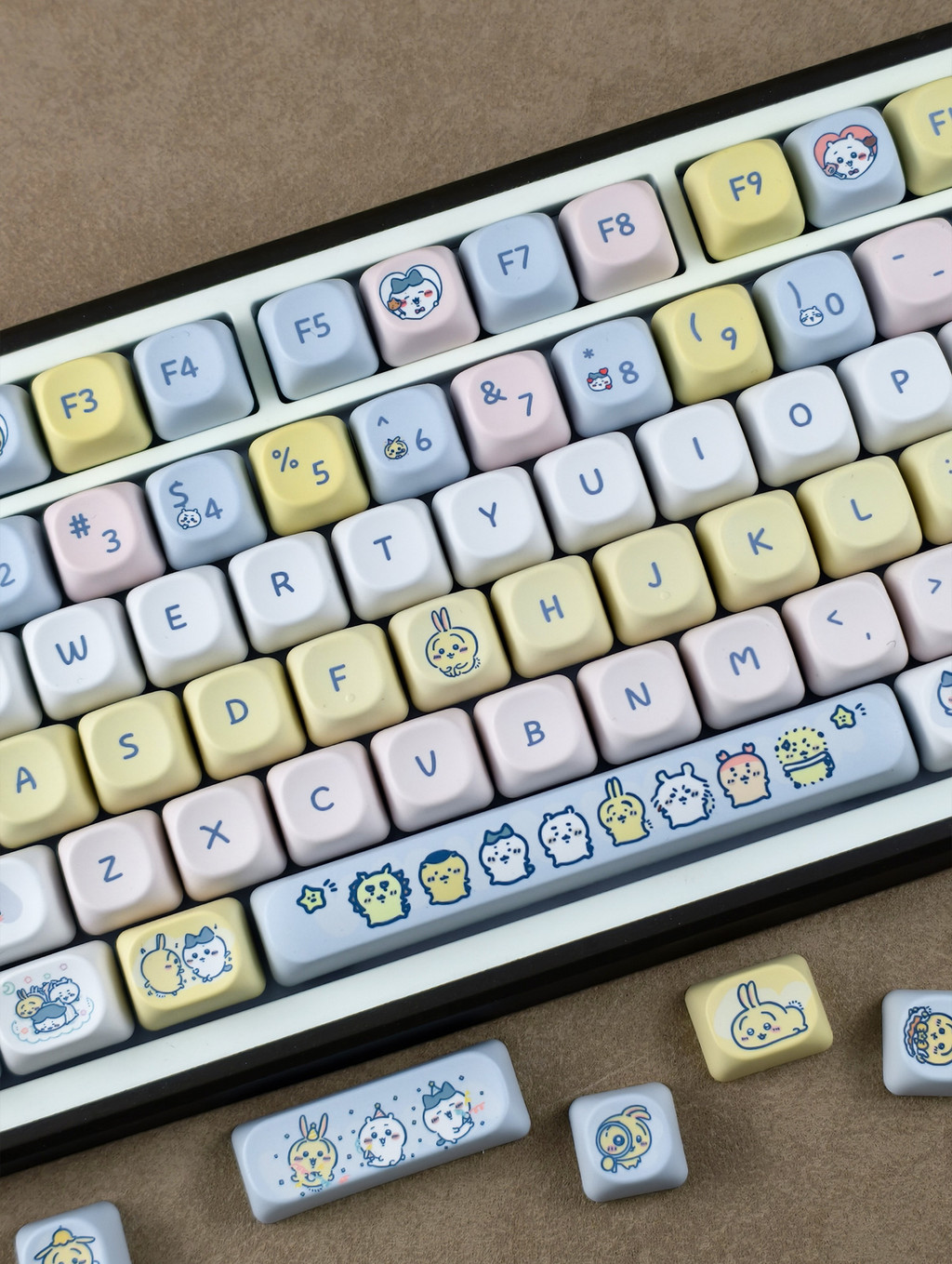Chiikawa Keycaps MOA Profile 130 Keys PBT Wooting Aula F75 RK100 ...