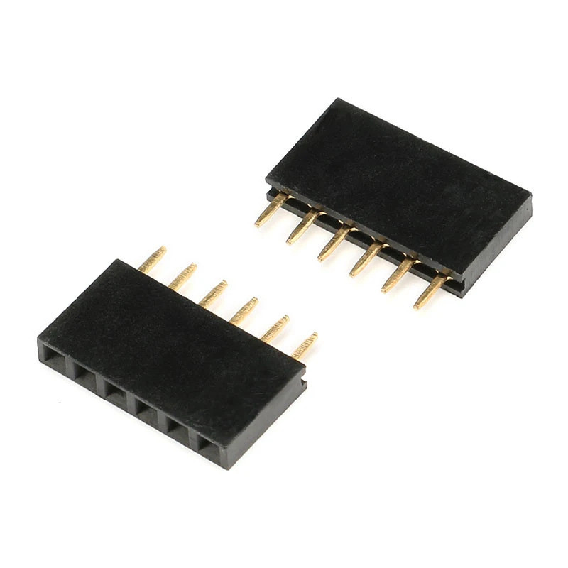 10pcs Single Row Female 2.54MM Pitch Spacing Pin Socket Female Header ...