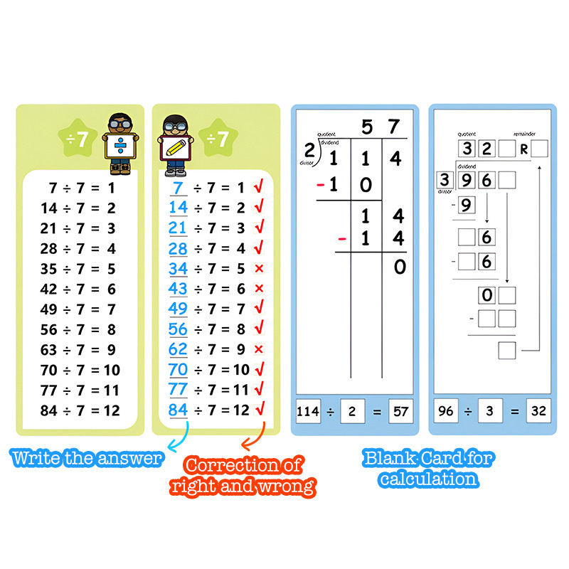 𝐌𝐈𝐍𝐃 𝐌𝐀𝐙𝐄 Kid Mathematics Flash Card Double Sided Math Learning Game ...