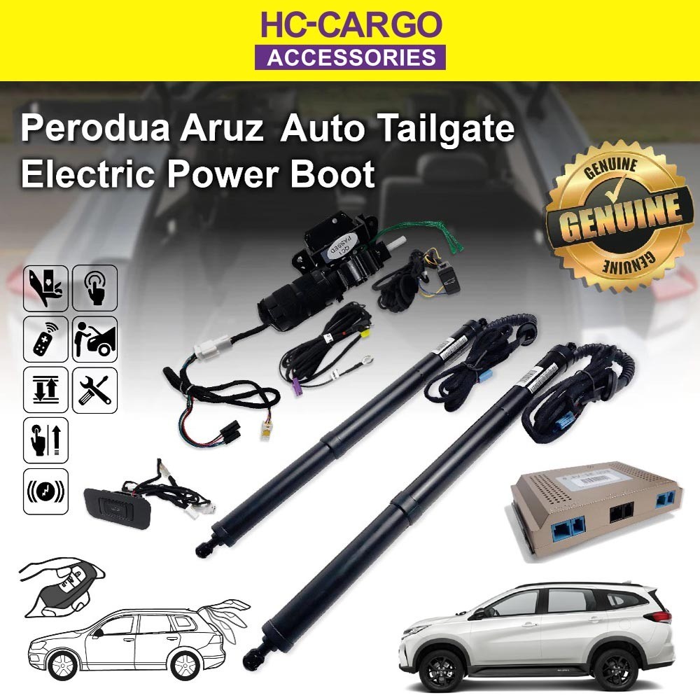 Perodua Aruz Plug & Play Electric Auto Tailgate Power Boot With Foot ...