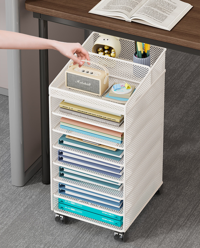 Desk File Storage Rack Under the Floor Desk Storage Cabinet Office ...