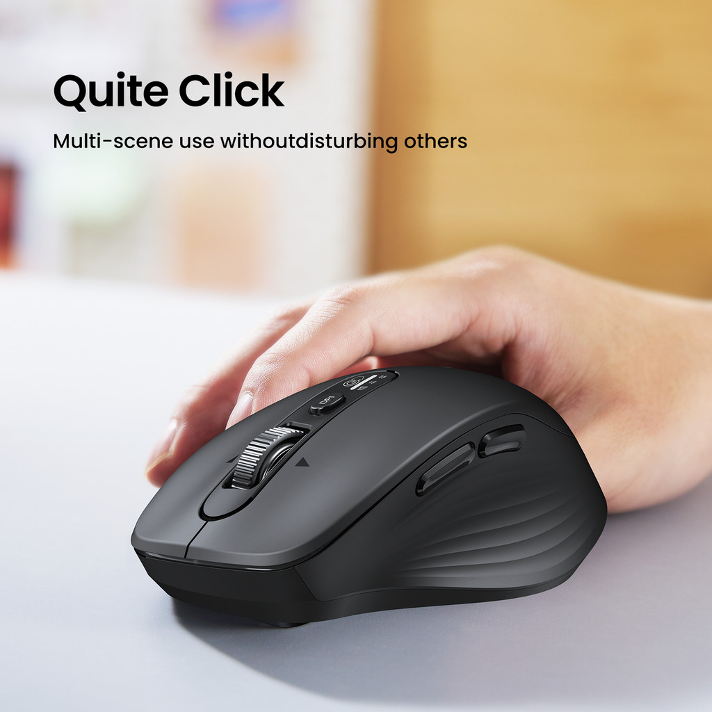 UGREEN 4D Hyper Fast Scroll Wireless Ergonomic Mouse Bluetooth 2.4G USB ...