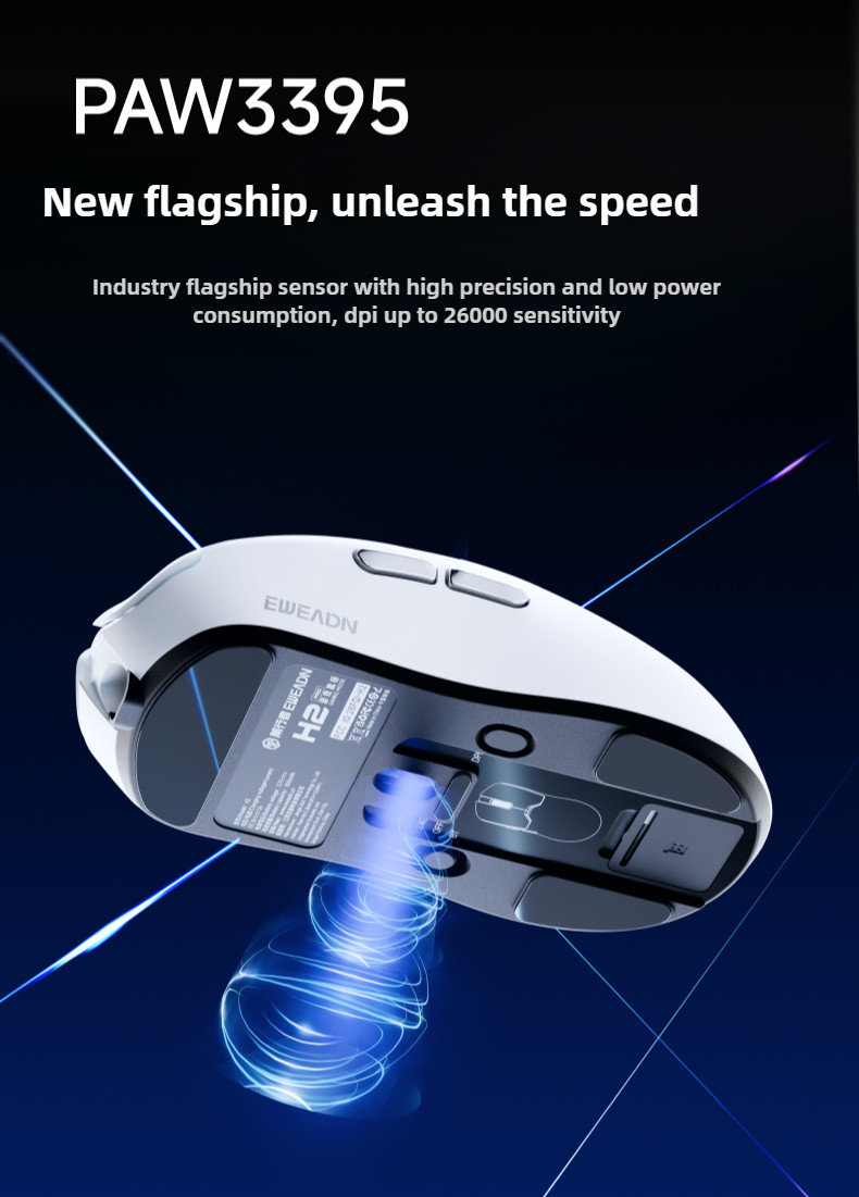 EWEADN H2 SE PRO Lightweight Game Mouse Wireless Three Mode Game E ...