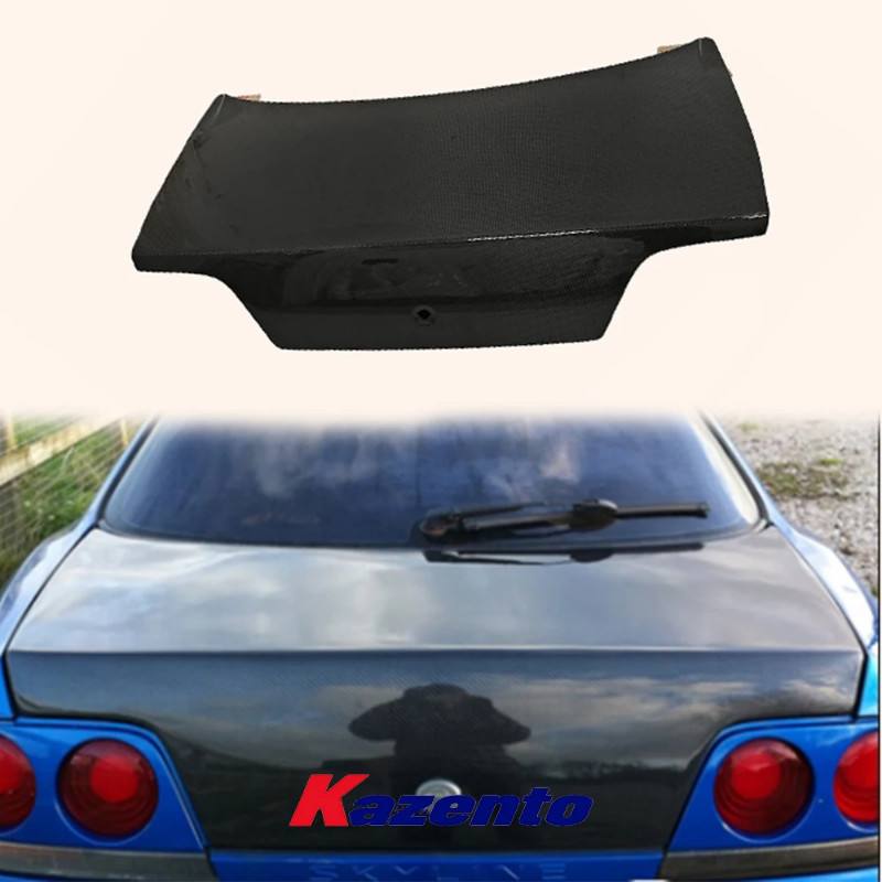 For Nissan Skyline R33 GTR GTS Carbon Fiber Rear Trunk Boot Lid Body ...