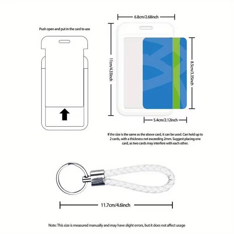 customize pattern student slide card holder, meal card, bus card, ID ...