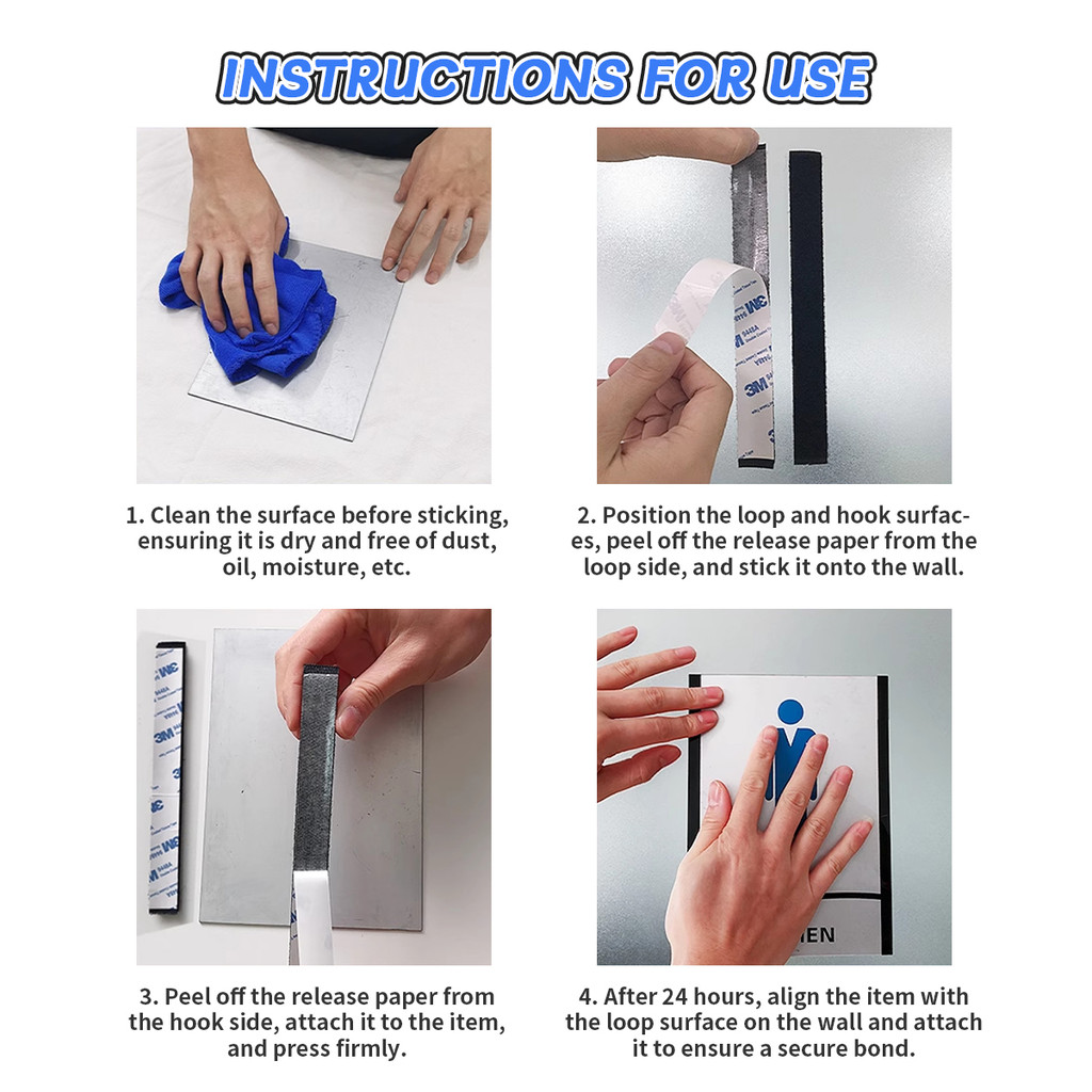 Magic Nylon Tape Easy use Hook & Loop Magic Tape DIY Magic Nylon ...