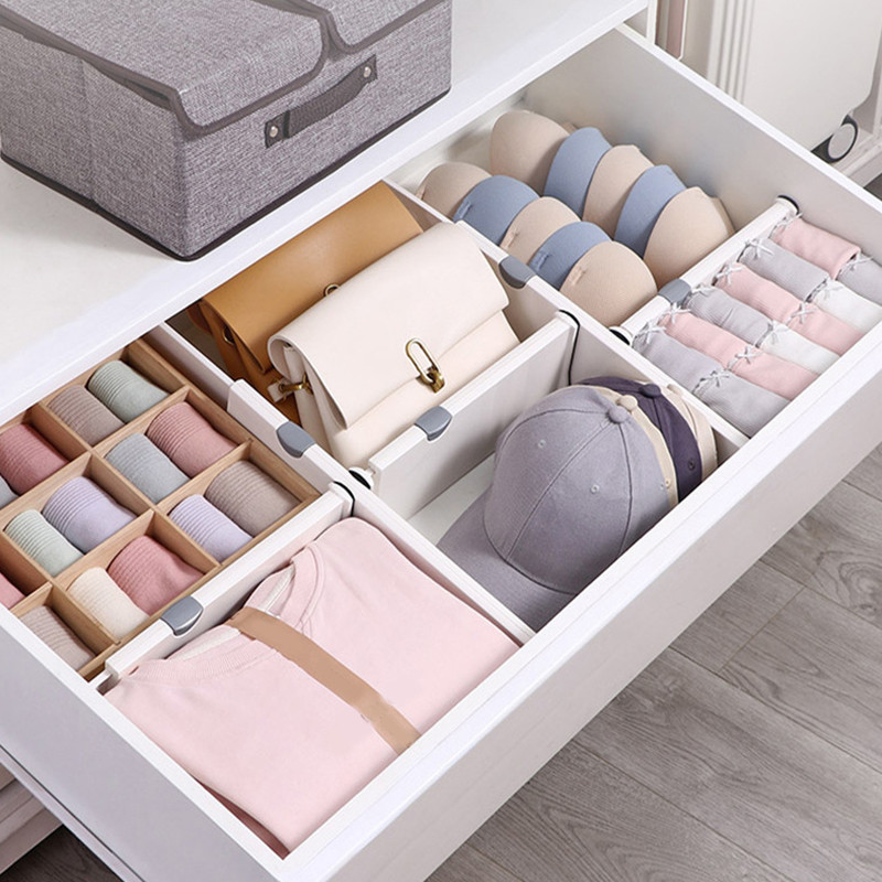 𝐒𝐏𝐀𝐂𝐄 𝐒𝐏𝐋𝐈𝐓𝐓𝐄𝐑 Expandable Drawer Divider Adjustable Drawers Closet ...