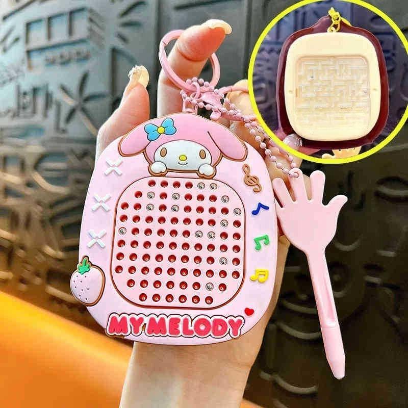 Cute Cartoon Kuromi Bag Pendant Labyrinth Magnetic Suction Keychains ...