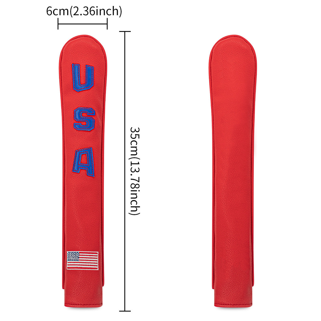 Golf Pointing Rod Cover USA Direction Rod Cover pu Leather Positioning ...
