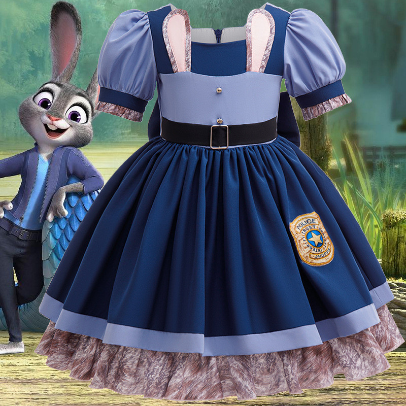Movie Zootopia 2 Judy Dress Cosplay Costume Nick Judy Uniform Set For ...