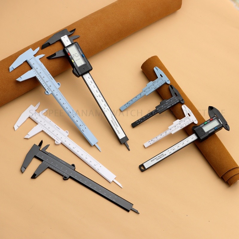 Portable Plastic Measuring Vernier Caliper 0-80mm 0-150mm Microblading ...