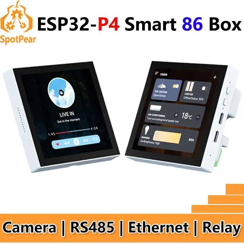 ESP32-P4 Smart 86 TV Box Development Board 4 inch 720x720 Display ...