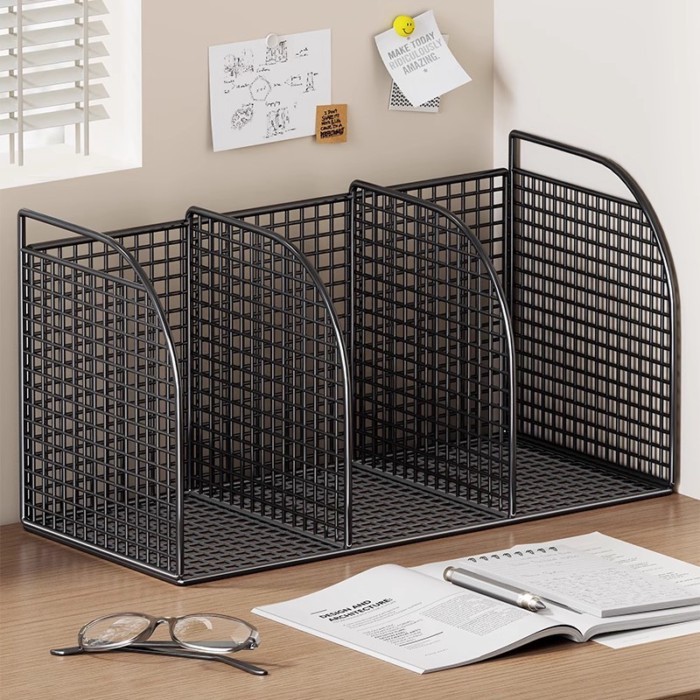 HOT!! File Storage Rack Desktop Bookshelf File Rack Bookshelf Office ...