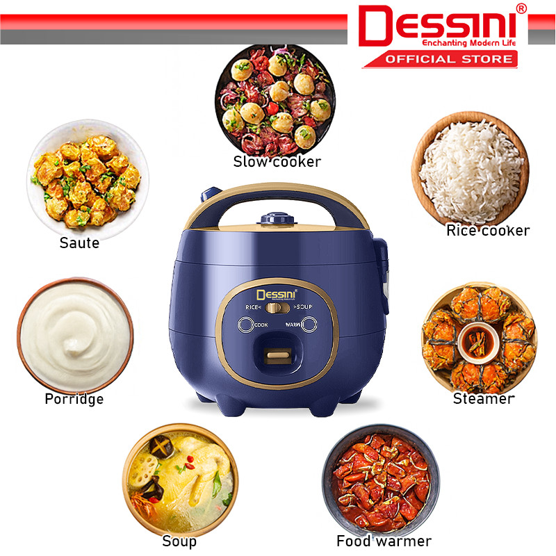 DESSINI ITALY 5.0L Electric Rice Cooker Non Stick Aluminium Inner Pot ...