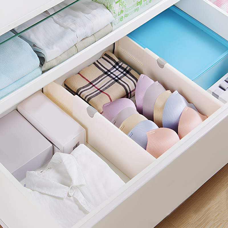 𝐒𝐏𝐀𝐂𝐄 𝐒𝐏𝐋𝐈𝐓𝐓𝐄𝐑 Expandable Drawer Divider Adjustable Drawers Closet ...
