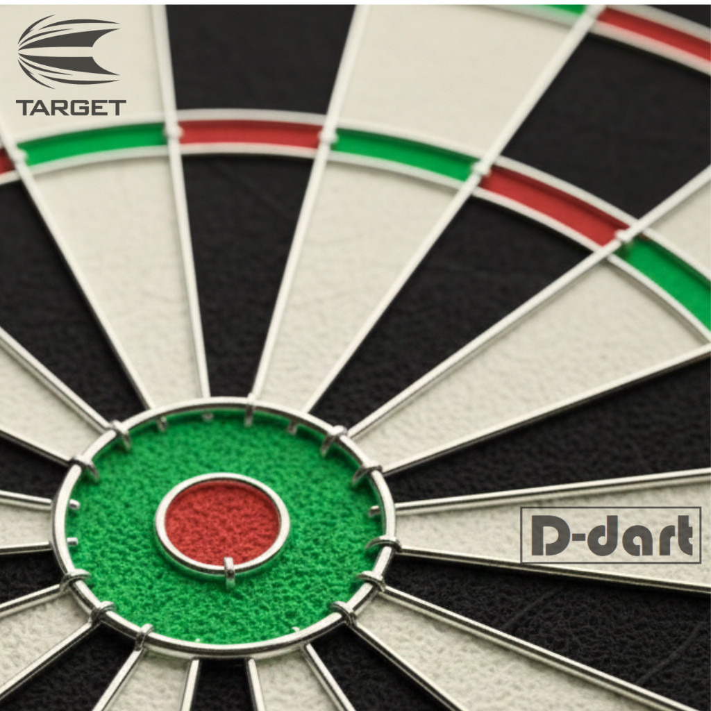TARGET DARTBOARD - (WORLD CHAMPION) ROUND WIRE PROFESSIONAL STEEL TIP ...