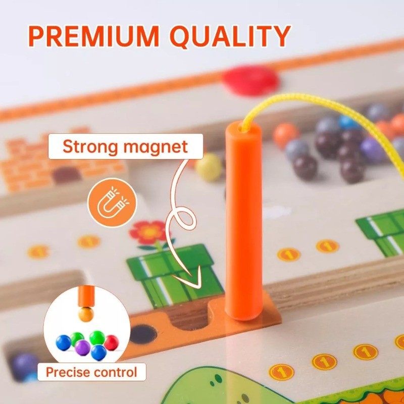 Magnetic Color Number Maze Toddlers Wooden Learning Resources ...
