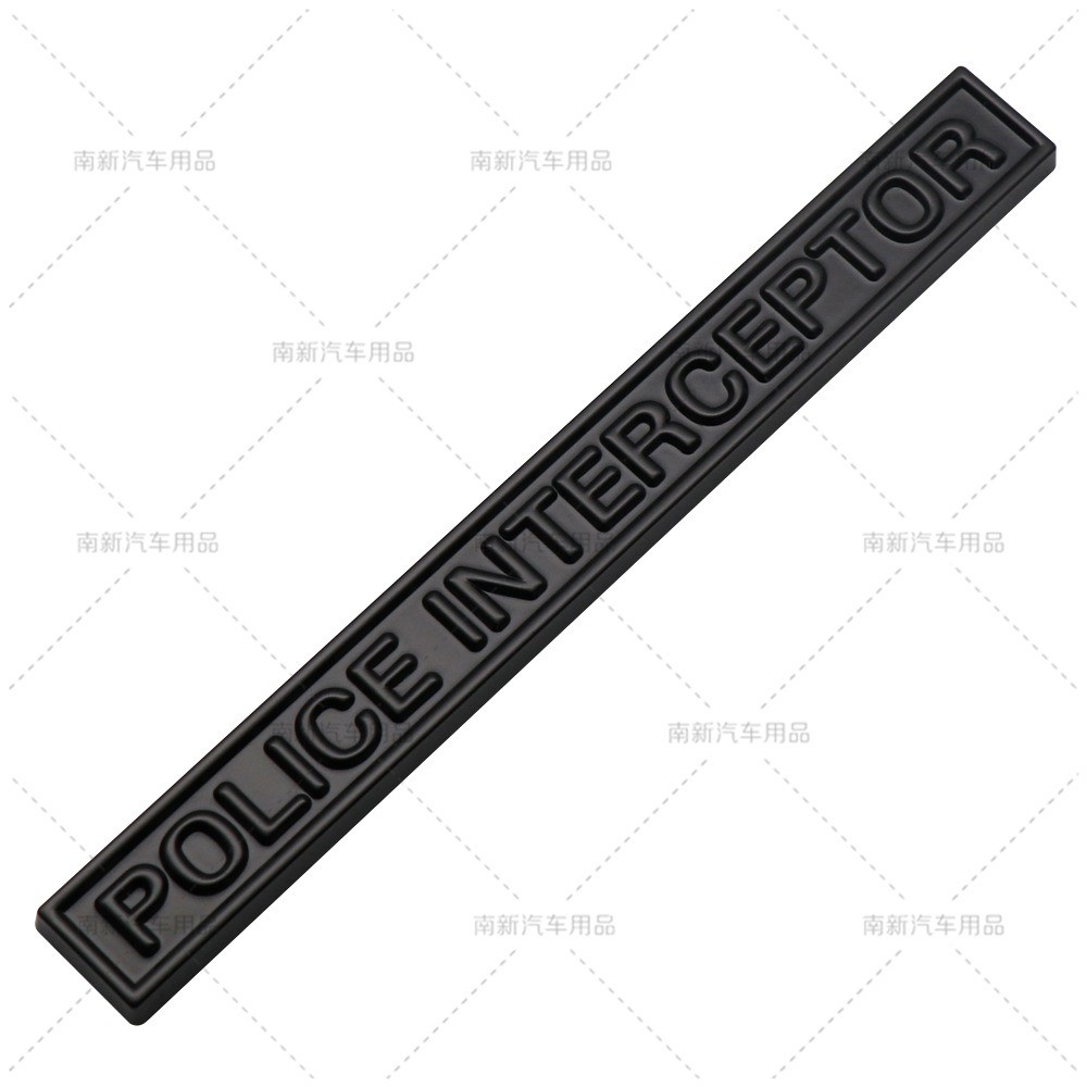 Suitable for Ford Dodge Emblem Sticker Police Interceptor Metal Emblem ...