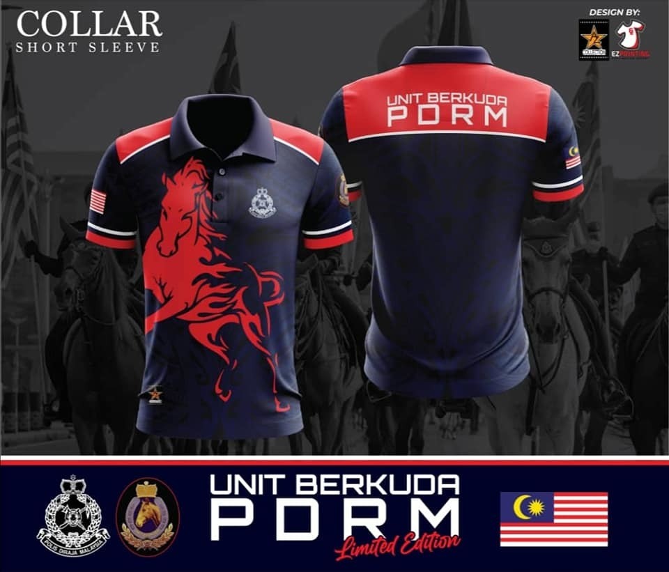 Unit Berkuda Pdrm Malaysia Limited Edition Design Polo Shirt (Free ...