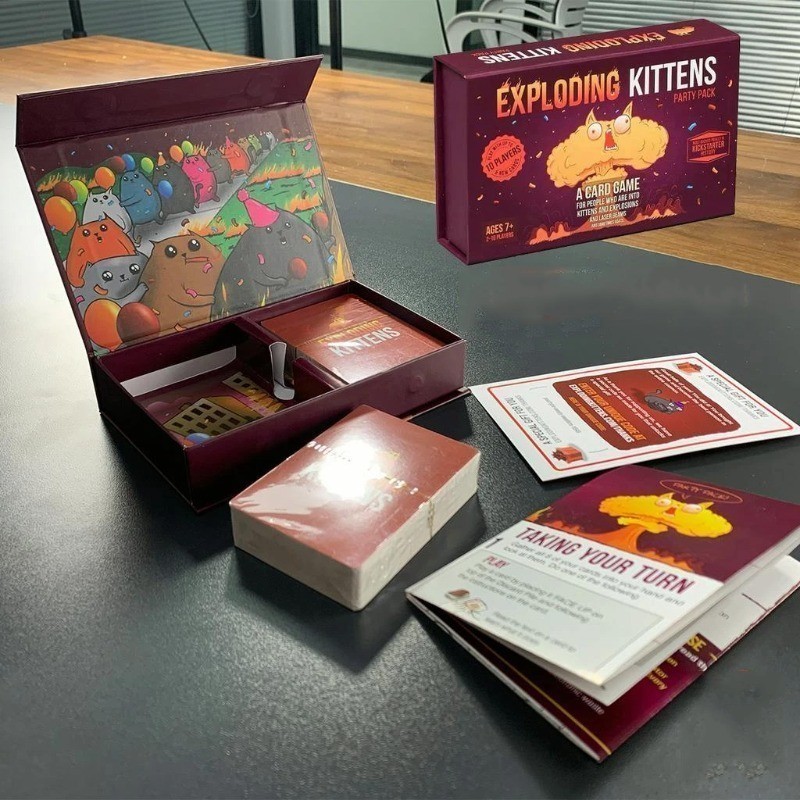 Exploding Kittens Cat Bomb Board Game Multiplayer Party Board Game Fun ...