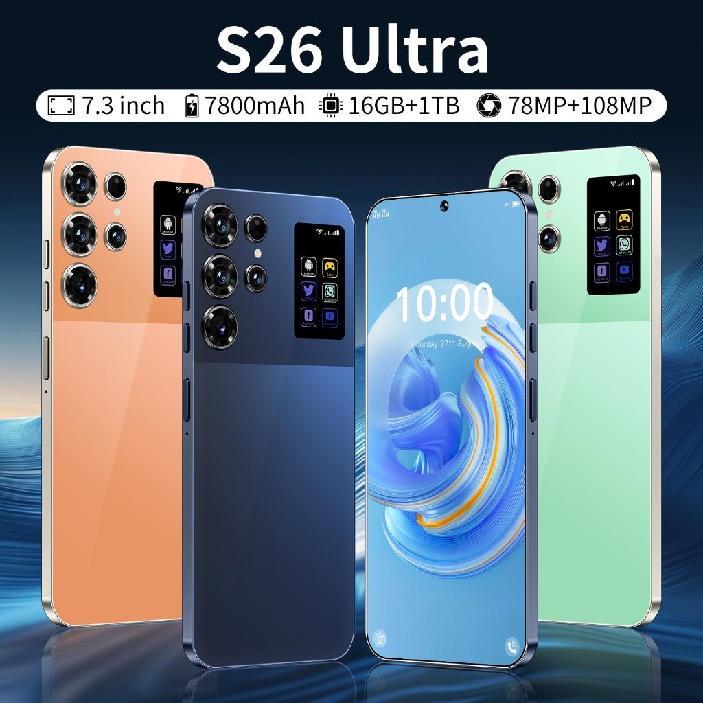 26 Ultra Flagship Smartphone 108MP Camera 7.3