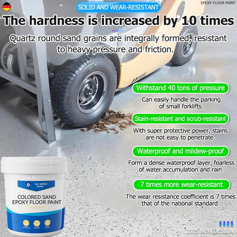 【12 Hour Shipping】 Epoxy Sand Floor Paint Self Leveling Epoxy Floor ...