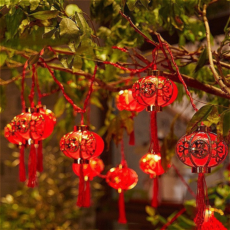 燈籠 新年 2026 New Year Red Lantern Plating Lanterns 太阳能灯笼 Lampu Raya Solar ...
