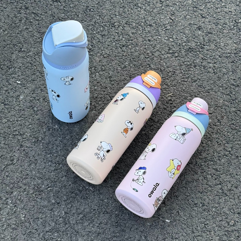 Owala Freesip X Snoopy Tumbler 32oz Cartoon Stainless Steel Water ...