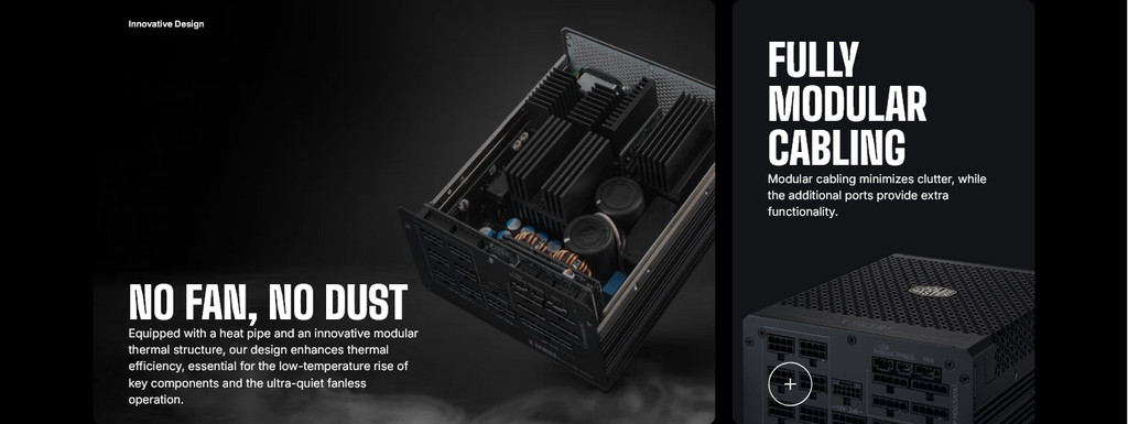 Cooler Master X Silent Edge 1100W 80Plus Platinum Full Modular ATX3.1 ...