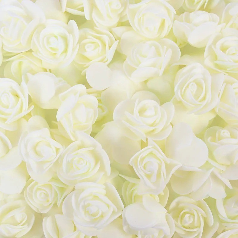 50/100 Pc 3.5 cm Foam Rose Head Artificial Flower for Wedding Home ...
