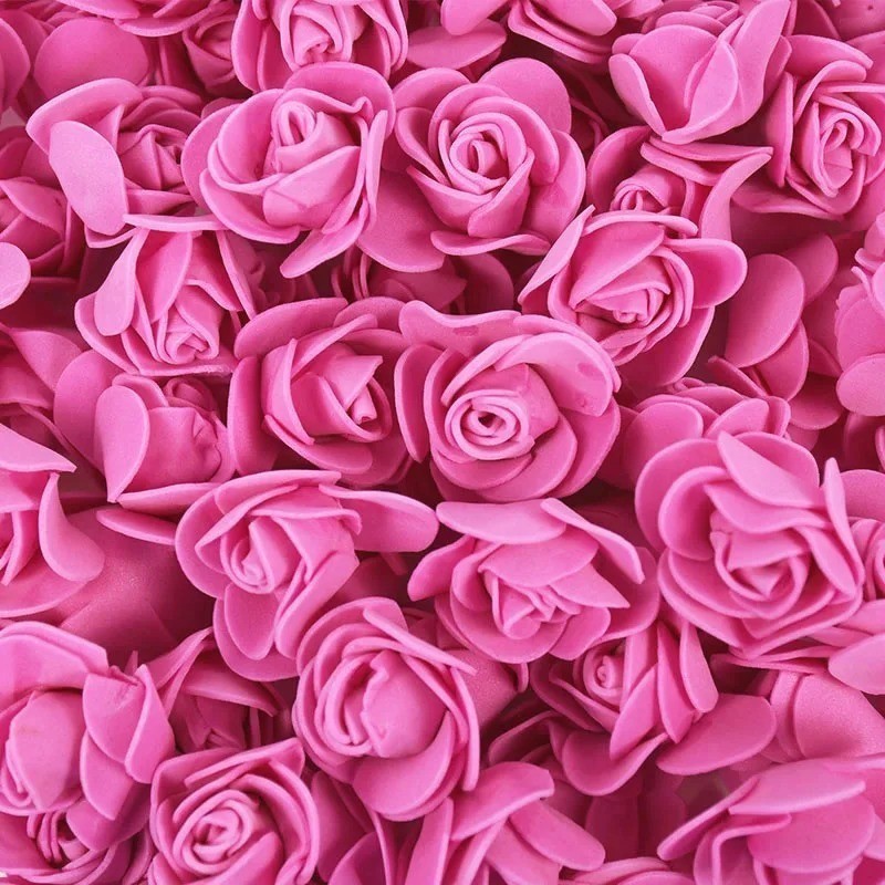 50/100 Pc 3.5 cm Foam Rose Head Artificial Flower for Wedding Home ...