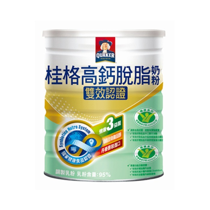 Quaker Double-Effect Healthy Probiotics High Calcium Milk Powder 1500g ...