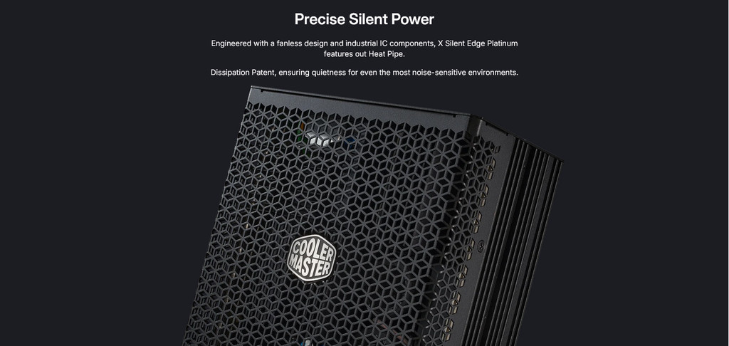 Cooler Master X Silent Edge 1100W 80Plus Platinum Full Modular ATX3.1 ...