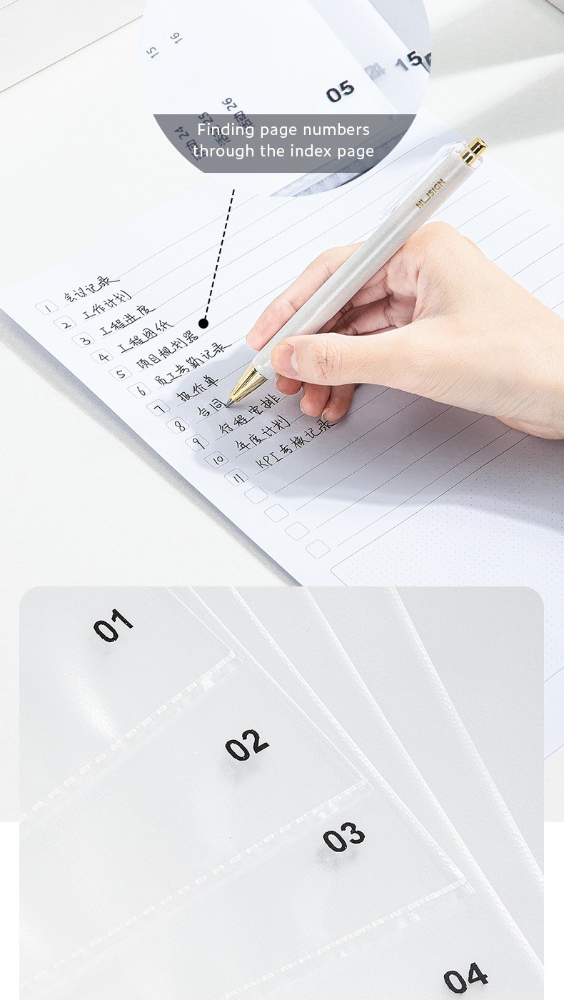 Deli NUSIGN A4 Pocket Clear Display Book File Document Holder Fail ...