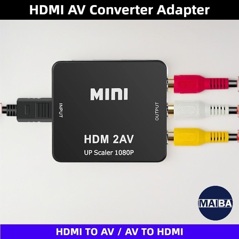 Mini HDMI TO AV Video Adapter Converter AV TO HDMI Mini Converter Video ...