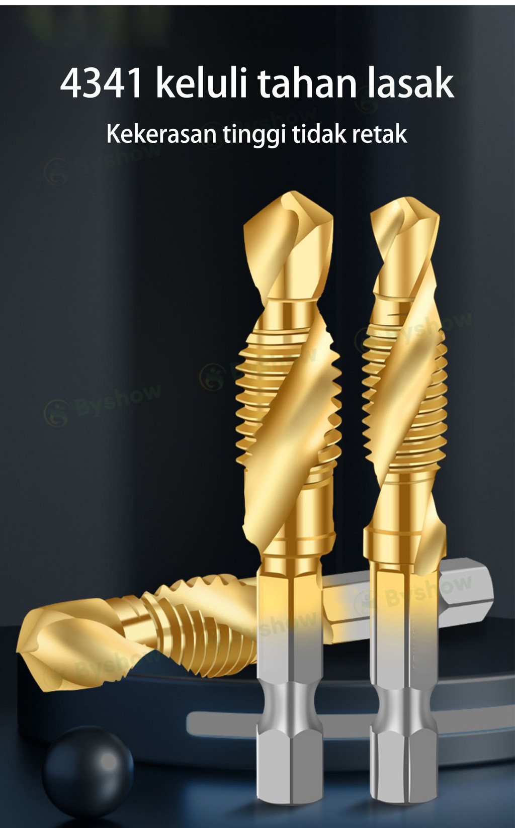 Mata Drilling Tapping Bits Set Titanium HSS Accurate Thread Metric ...